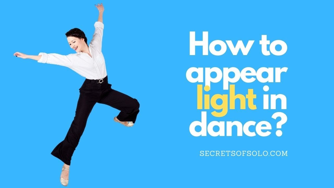 How to appear lighter in solo jazz dance?